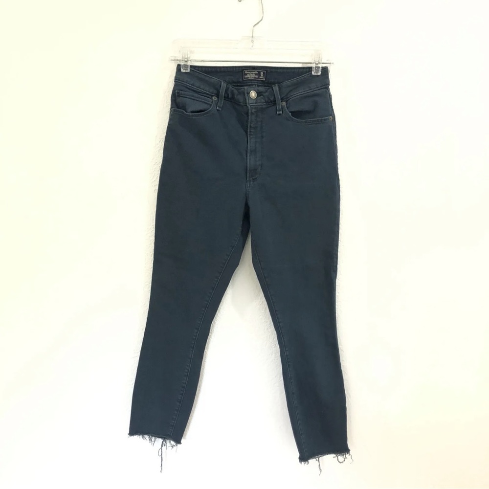Abercrombie & Fitch Simone Teal High Rise Ankle Jeans 26S